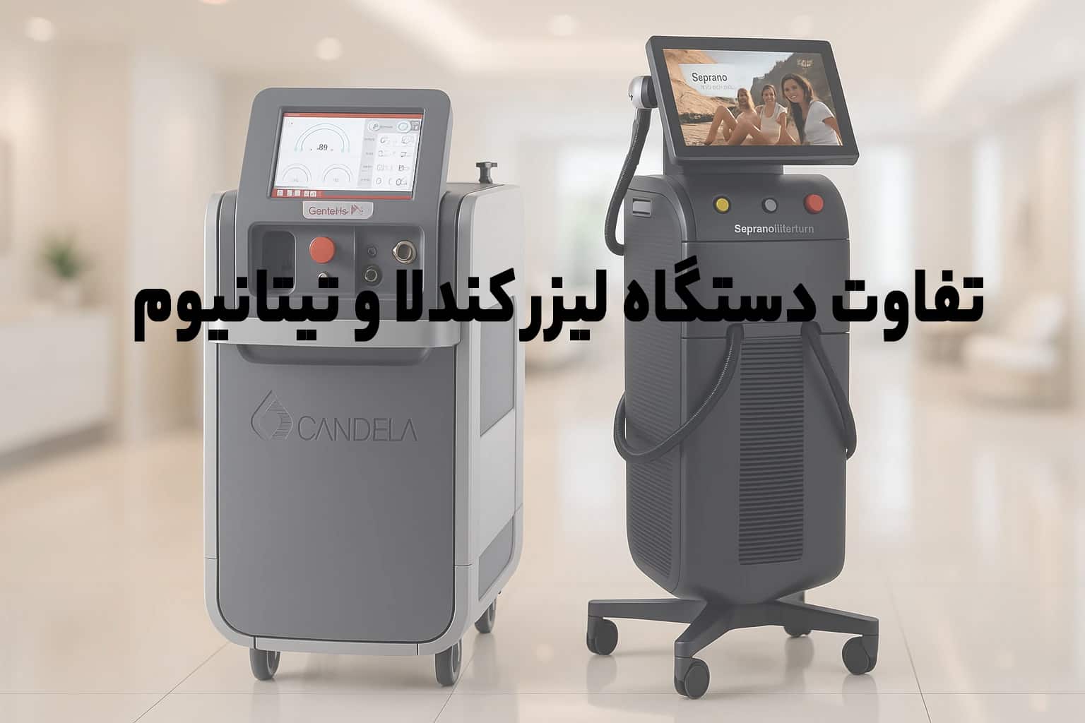 تفاوت دستگاه لیزر تیتانیوم و کندلا